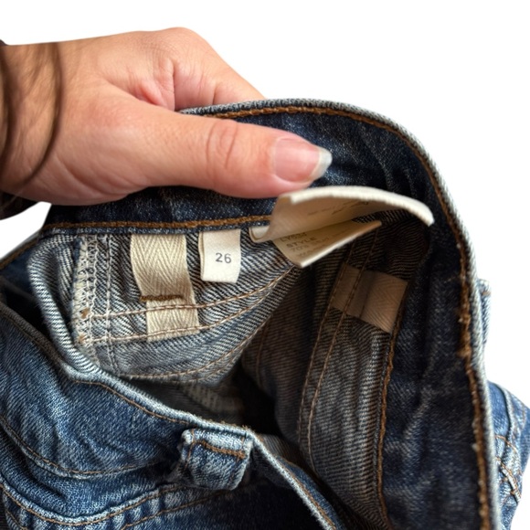 Reformation 70's High Rise Stud Jeans in Medium Wash - Picture 7 of 10